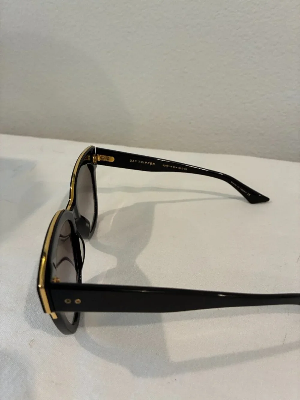 Dita DAY TRIPPER 22031-A Black/Gold Frame Sunglasses Grey Lens 55-20-145